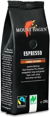 Produktbild von 100 % ARABICA-ESPRESSO-KAFFEEBOHNEN, FAIRTRADE UND , 250 g – MOUNT HAGEN