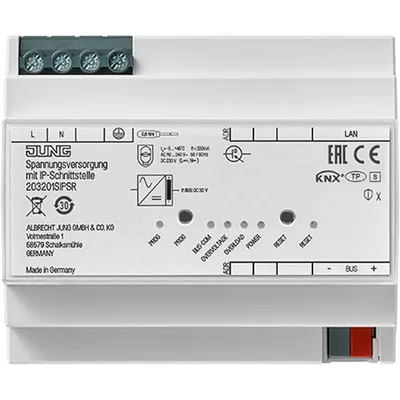 Immagine prodotto di Alimentatore con interfaccia IP - Alimentazione per domotica 320 mA 203201SIPSR