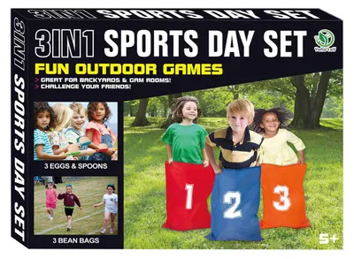 Immagine prodotto di Set da gioco 3 in 1 Sportset per bambini da esterno