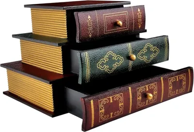 Obrázok produktu pre Úložný box 21x16x15 cm, 3 zásuvky, drevo, pre šperky