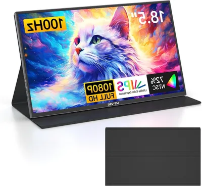 Productafbeelding van Portable Monitor - Draagbaar Scherm - Extra Laptop Scherm - USB-C Monitor - HDMI Beeldscherm - 18 Inch