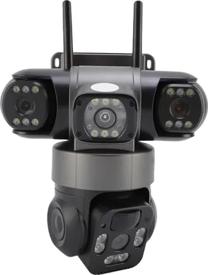 Obrázek produktu pro Yctze 4G Solární bezpečnostní kamera Triple Lens 2MP HD 3-Way Surveillance s detekcí pohybu Detekce lidského tvaru 8W solární panel pro venkovní sledování sadů (Asie a Tichomoří)