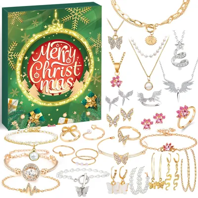 Adventskalender mit Schmuck 2026 – 24 Accessoires für Frauen
