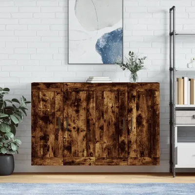 Produktbild von Wandschränke 2 Stk. Räuchereiche Holzwerkstoff