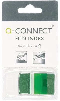 Image de Bande adhésive Index 25x43mm 50 feuilles en distributeur vert