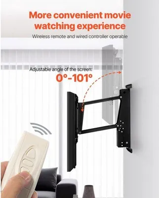 Produktbild von Motorisierte TV-Wandhalterung – Vertikale Montage – Für Bildschirme von 32 bis 65 Zoll – Tragfähigkeit: 40 kg
