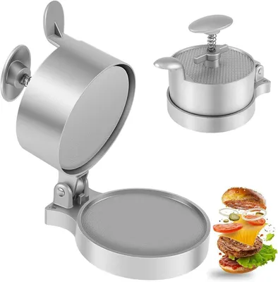 Productafbeelding van In Hoogte Verstelbare Hamburgerpers van Aluminium