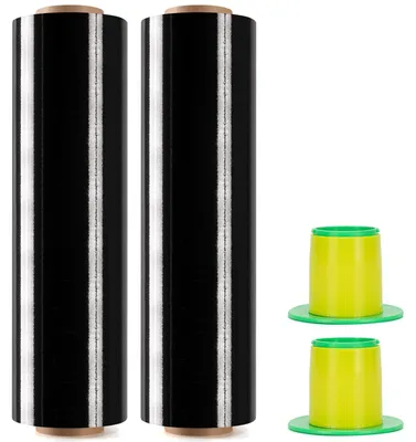 Image de 2 rouleaux de film étirable pour l'emballage et les déménagements - 250 m x 400 mm
