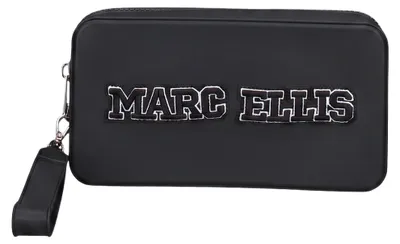 Imagen del producto de Bolso de mano azul de poliuretano, marca Marc Ellis, con cremallera y correa ajustable