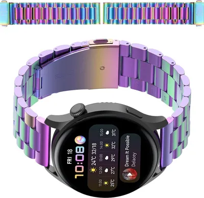 Produktbild von Bizon Armbanduhren Aura QuickRelease 20mm Regenbogen