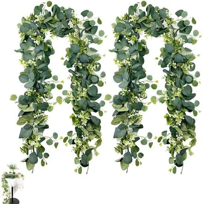 Immagine prodotto di Decorazione artificiale in eucalipto da 1,8 m per il soggiorno e le feste