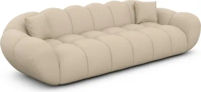 Produktbild von Echtleder 4-Sitzer Couch Liva Beige