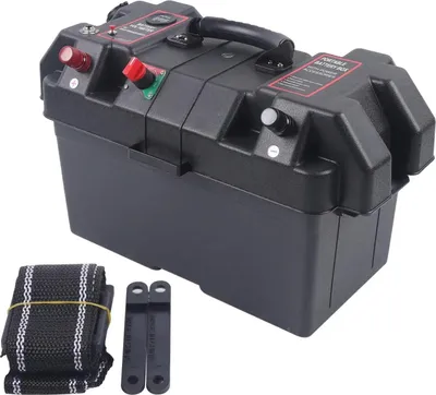 Obrázek produktu pro Bateriový box, odolná konstrukce, dvojité porty USB, černá barva