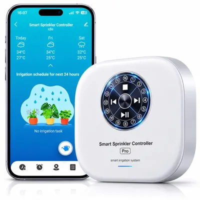12-Zone WiFi-Bewässerungscomputer mit App, Alexa & Regenverzögerung