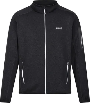 Produktbild von Regatta Herren Newhill Strickfleecejacke ohne Kapuze S24 RMA554  : XXL : Ash Farbe: Ash Größe: XXL