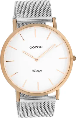Produktbild von Oozoo Metall Damen Uhr Analog Quarzuhr Armband silber Vintage Series D2UOC20070