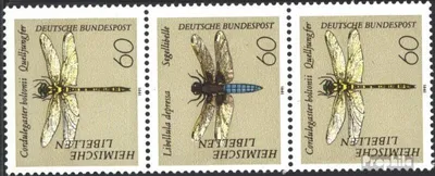 Produktbild von Briefmarken BRD (BR.Deutschland) 1991 Mi SZd4 postfrisch Libellen