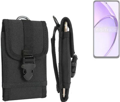 Produktbild von K-S-Trade Holster Handy Hülle kompatibel mit Oppo A80 5G Holster Handytasche Gürtel Tasche Schutz Hülle Robust Outdoor schwarz