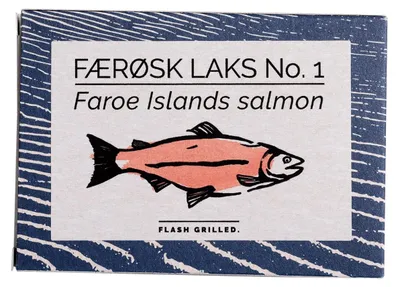 Immagine prodotto di SALMONE delle Isole Faroe, pescato nelle acque delle Isole Faroe. Salmone grigliato, condito con olio di colza spremuto a freddo proveniente dalla Danimarca