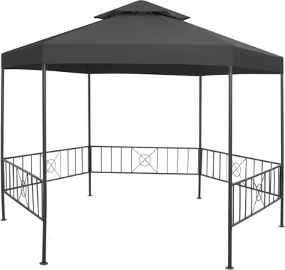Produktbild von Gartenpavillon 323x275x265 cm Anthrazit