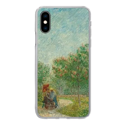Produktbild von MuchoWow® Handyhülle Schutzhülle Hülle für iPhone X Garten mit Liebenden - Vincent van Gogh Silikon Softcase Handy Hülle - Handyhülle