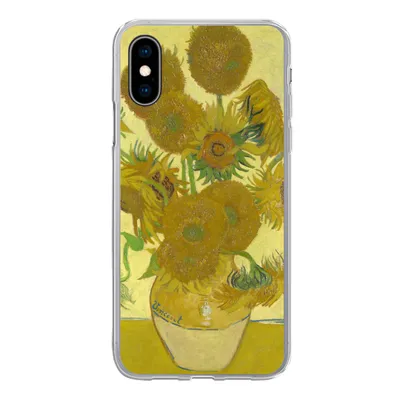 Produktbild von MuchoWow® Handyhülle Schutzhülle Hülle für iPhone X Sonnenblumen - Vincent van Gogh Silikon Softcase Handy Hülle - Handyhülle