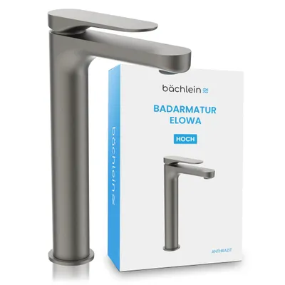 Produktbild von Bächlein - Design Badarmatur - Elowa Anthrazit - Hohe Ausführung