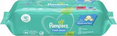 Immagine prodotto di Pampers Fresh Clean Chusteczki Nawilżane, 80 sztuk