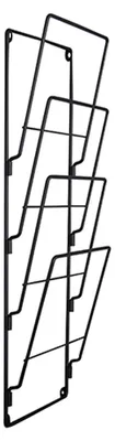 Produktbild von Present Time - Magazin-Rackdraht - Stahl Matt schwarz - 60x19cm