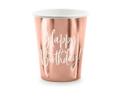 Produktbild von PartyDeco KPP75-019R-EU1, 260 ml, Papier, Roségold, 75 mm, 75 mm, 115 mm