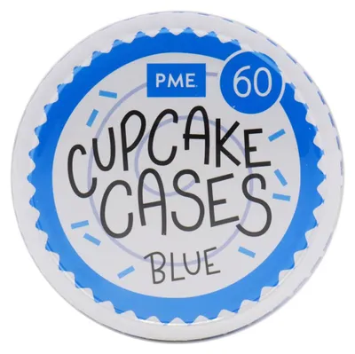 Zdjęcie produktu dla PME Cake - Papilotki do babeczek niebieskie 60 sztuk