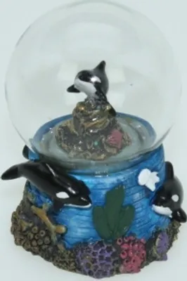 Produktbild von Glitzerkugel Schwertwal, 6 cm, Schneekugel Tier Tiere Schneekugeln, Orca, Walfisch
