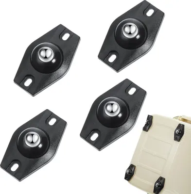 Produktbild von Pack of 4 Möbelrollen Klein, 4.4 cm Kugelrollen für Möbel, Rollen Klein, 360° Mini-Transportrollen für Möbellagerkästen