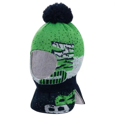 Produktbild von Winter Mütze Schlupfmütze Jungen Warme Wintermütze Gr. 44/48, Grün