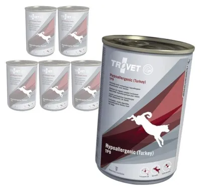 Zdjęcie produktu dla Trovet Hypoallergenic TPD Turkey 6x400g Dietetyczna Mokra Karma Z Indykiem Dla Psów Z Nadwrażliwością Pokarmową