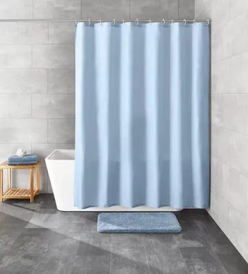 Zdjęcie produktu dla Tekstylna zasłona prysznicowa Kleine Wolke KITO Azur 180 x 200 cm