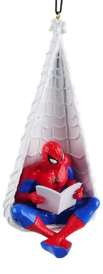 Immagine prodotto di Decorazione natalizia 3D di Spiderman, con corda, dimensioni 5,5 x 5 x 12 cm, prodotto Disney