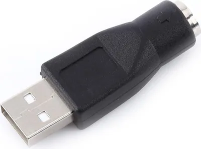 Productafbeelding van 2 stuks USB 2.0 A mannelijk naar PS/2 vrouwelijk adapter/converter voor computer toetsenbord en muis