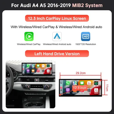 Obrázek produktu pro 12,3palcový multimediální dotykový displej – Autonavigace – Displej CarPlay – Displej Android Auto – Rozhraní AirPlay