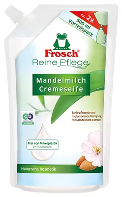 Immagine prodotto di Frosch Ricarica di sapone al latte di mandorla puro 6x500ml confezione da 6 pezzi