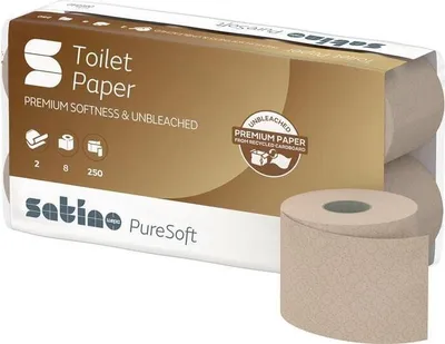 Image de Nom Papier toilette Satino PureSoft 66540 2 épaisseurs 64 RL à 250 feuilles=16000 feuilles SATINO