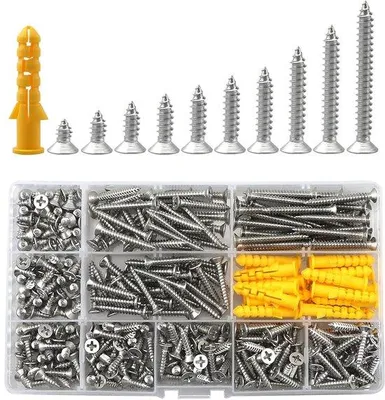 Produktbild von Famanu Schrauben Selbsttappende Schrauben-Set 380 Stück