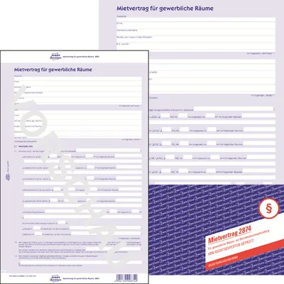 Zdjęcie produktu dla AVERY Zweckform 2874 5-stronicowa umowa najmu lokalu użytkowego