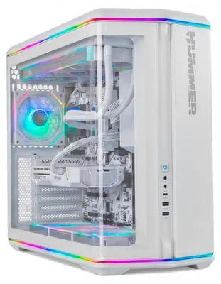 Imagen del producto de NOX Hummer ANVIL, torre media, para PC, color blanco, compatible con placas base ATX, ITX y Micro ATX, panel lateral de vidrio templado, construcción en acero SPCC, con componentes en acero y ABS (acrilonitrilo butadieno estireno). Más detalles disponibles