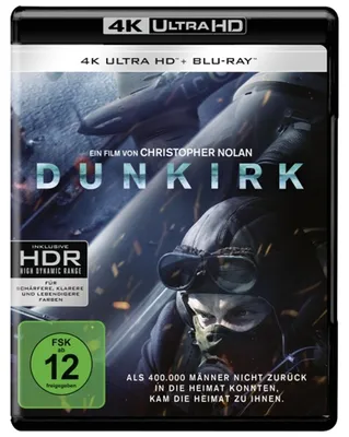 Obrázok produktu pre Dunkirk (3 Disc, 4K Ultra HD +Blu-ray +Bonusdisc)