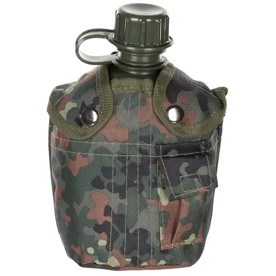 Image de US gourde en plastique, housse en nylon, camouflage, 1 litre
