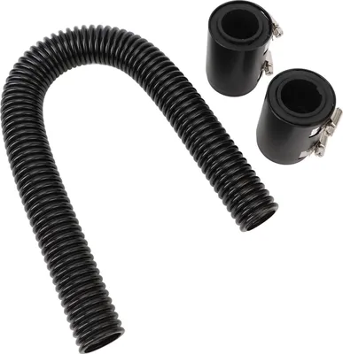 Immagine prodotto di Tubo radiatore 24 pollici in acciaio inox Efficiente radiatore refrigerante per 1-1/4in 1-1/2in 1-3/4in 1-5/8 pollici collo nero