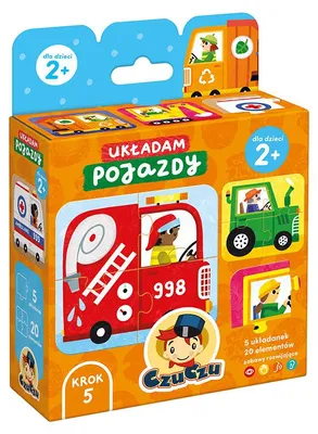 Image de CzuCzu - Puzzle éducatifs "Véhicules", maxi, 20 pièces, à partir de 2 ans
