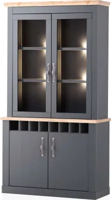Produktbild von Küchenbuffet Catania - Anthrazit Wotan Eiche mit LED-Beleuchtung