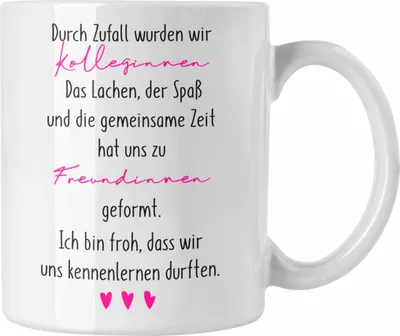 Produktbild von Trendation - Kollegin Tasse Geschenk Beste Arbeitskollegin Geschenkidee Abschied Abschiedsgeschenk Kolleginnen (Weiß)
